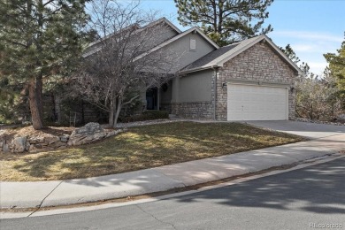 Exquisitely located on the edge of 11 acres of HOA owned forest on The Ridge At Castle Pines North in Colorado - for sale on GolfHomes.com, golf home, golf lot