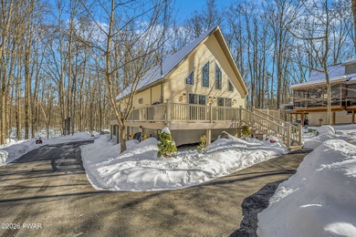 Nestled amongst the trees that surround the golf course in The on The Hideout Golf in Pennsylvania - for sale on GolfHomes.com, golf home, golf lot