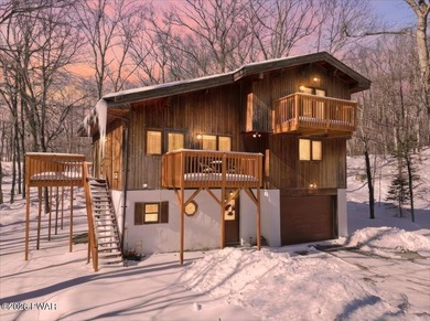 Set on a wooded corner parcel within the gated community of on Lords Valley Country Club, Inc in Pennsylvania - for sale on GolfHomes.com, golf home, golf lot