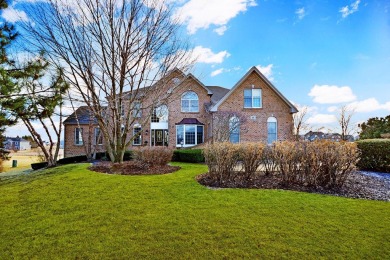 Prepare to be captivated by this remarkable brick Colonial home on Hawthorn Woods Country Club in Illinois - for sale on GolfHomes.com, golf home, golf lot