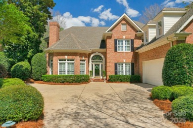 Stunning full-brick estate overlooking Ballantyne Country Club's on Ballantyne Resort and Country Club in North Carolina - for sale on GolfHomes.com, golf home, golf lot