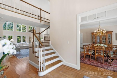 Stunning full-brick estate overlooking Ballantyne Country Club's on Ballantyne Resort and Country Club in North Carolina - for sale on GolfHomes.com, golf home, golf lot