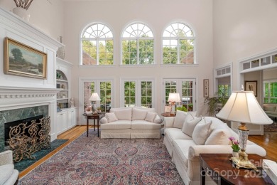 Stunning full-brick estate overlooking Ballantyne Country Club's on Ballantyne Resort and Country Club in North Carolina - for sale on GolfHomes.com, golf home, golf lot