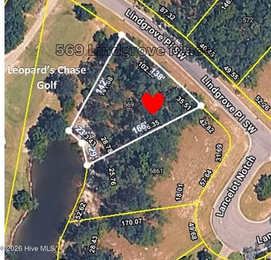 Beautiful Leopard's Chase golf course and pond homesite on Ocean Ridge Plantation in North Carolina - for sale on GolfHomes.com, golf home, golf lot