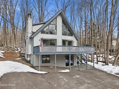 Welcome to this charming 4-bedroom, 2-bath chalet in The Hideout on The Hideout Golf in Pennsylvania - for sale on GolfHomes.com, golf home, golf lot