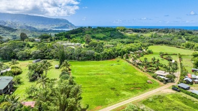 Views of Hihimanu and Hanalei mountain ranges from this 2.4 on Makai Golf Club At Princeville in Hawaii - for sale on GolfHomes.com, golf home, golf lot