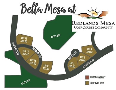 Visit our big sign on 302 Meridian Loop, scan the QR code, and on The Golf Club At Redlands Mesa in Colorado - for sale on GolfHomes.com, golf home, golf lot