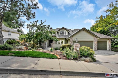 Architectural character defines this Highlands home, perched at on Crane Creek Country Club in Idaho - for sale on GolfHomes.com, golf home, golf lot