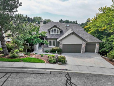 Architectural character defines this Highlands home, perched at on Crane Creek Country Club in Idaho - for sale on GolfHomes.com, golf home, golf lot