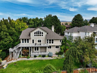 Architectural character defines this Highlands home, perched at on Crane Creek Country Club in Idaho - for sale on GolfHomes.com, golf home, golf lot