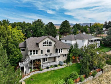 Architectural character defines this Highlands home, perched at on Crane Creek Country Club in Idaho - for sale on GolfHomes.com, golf home, golf lot