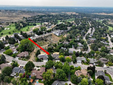 Architectural character defines this Highlands home, perched at on Crane Creek Country Club in Idaho - for sale on GolfHomes.com, golf home, golf lot