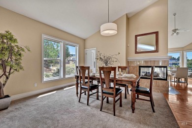 Architectural character defines this Highlands home, perched at on Crane Creek Country Club in Idaho - for sale on GolfHomes.com, golf home, golf lot
