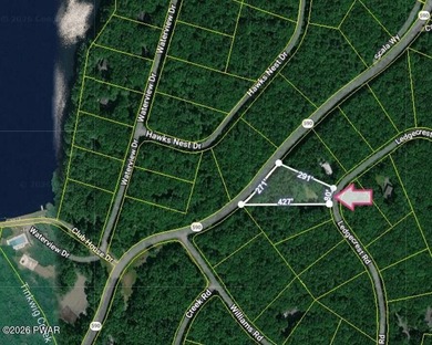 Over an acre lot located just a few miles from the town of on Woodloch Springs Country Club in Pennsylvania - for sale on GolfHomes.com, golf home, golf lot