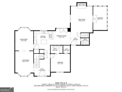 AMAZING GOLF COURSE/POND VIEWS AND 5400+ SQ FEET with CORPS of on Canongate At Eagle Watch Golf Club in Georgia - for sale on GolfHomes.com, golf home, golf lot