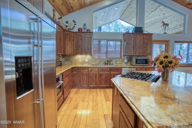 Escape to the cool pines with this single level furnished home on Pinetop Lakes Country Club in Arizona - for sale on GolfHomes.com, golf home, golf lot