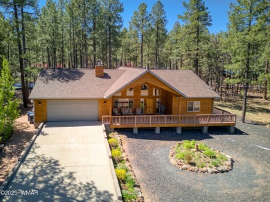 Escape to the cool pines with this single level furnished home on Pinetop Lakes Country Club in Arizona - for sale on GolfHomes.com, golf home, golf lot