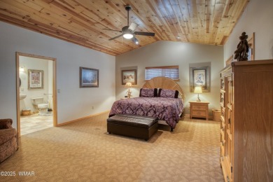 Escape to the cool pines with this single level furnished home on Pinetop Lakes Country Club in Arizona - for sale on GolfHomes.com, golf home, golf lot