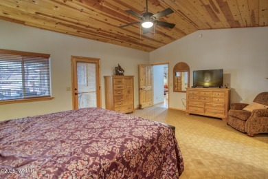 Escape to the cool pines with this single level furnished home on Pinetop Lakes Country Club in Arizona - for sale on GolfHomes.com, golf home, golf lot
