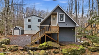 Completely gutted and remodeled contemporary home tucked away on on The Hideout Golf in Pennsylvania - for sale on GolfHomes.com, golf home, golf lot