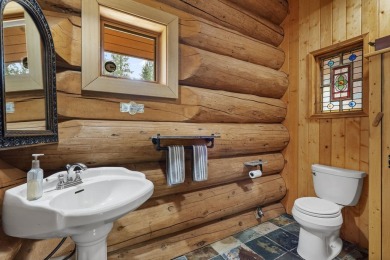 Escape the ordinary in this stunning log home sitting on just on Chewelah Golf and Country Club  in Washington - for sale on GolfHomes.com, golf home, golf lot
