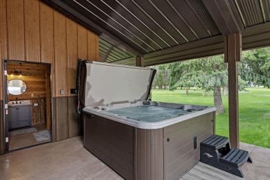 Escape the ordinary in this stunning log home sitting on just on Chewelah Golf and Country Club  in Washington - for sale on GolfHomes.com, golf home, golf lot