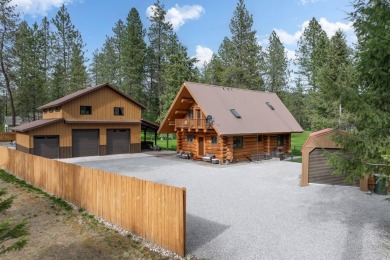 Escape the ordinary in this stunning log home sitting on just on Chewelah Golf and Country Club  in Washington - for sale on GolfHomes.com, golf home, golf lot