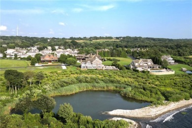 WATERFRONT  Nantucket Shingle Style beautifully sited to take on Carnegie Abbey Club in Rhode Island - for sale on GolfHomes.com, golf home, golf lot