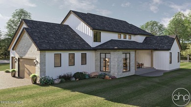 This 1.5-story modern Cottage exudes charm and functionality on River Landing Golf Course in North Carolina - for sale on GolfHomes.com, golf home, golf lot