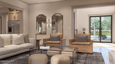 This 1.5-story modern Cottage exudes charm and functionality on River Landing Golf Course in North Carolina - for sale on GolfHomes.com, golf home, golf lot