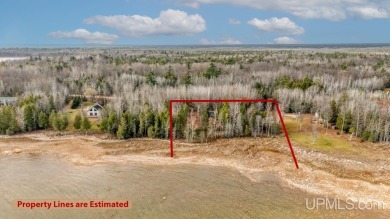 This 1.84-acre lot offers 237 feet of frontage on Lake on Nahma Club in Michigan - for sale on GolfHomes.com, golf home, golf lot