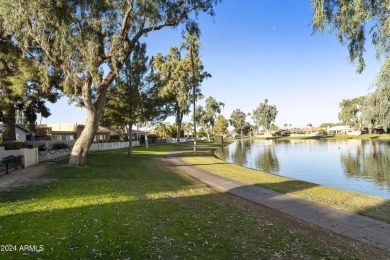 Spectacular lake views from this 3BR, 2BA Alameda model in the on Cottonwood Country Club in Arizona - for sale on GolfHomes.com, golf home, golf lot