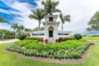 Enjoy truly incredible sunsets over the picturesque pond and on Heritage Landing Golf  in Florida - for sale on GolfHomes.com, golf home, golf lot