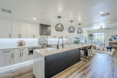 This fully REDESIGNED, Greek Isle-inspired upper-level condo in on Desert Forest Golf Club in Arizona - for sale on GolfHomes.com, golf home, golf lot