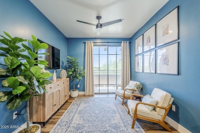 This fully REDESIGNED, Greek Isle-inspired upper-level condo in on Desert Forest Golf Club in Arizona - for sale on GolfHomes.com, golf home, golf lot