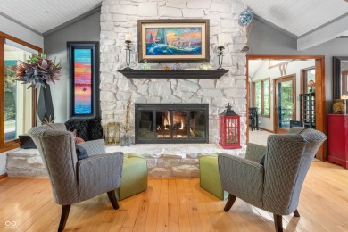 Enjoy life on the water with this 3 bedroom, 2.5 bath, lakefront on Foxcliff Golf Club in Indiana - for sale on GolfHomes.com, golf home, golf lot