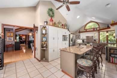 Enjoy life on the water with this 3 bedroom, 2.5 bath, lakefront on Foxcliff Golf Club in Indiana - for sale on GolfHomes.com, golf home, golf lot