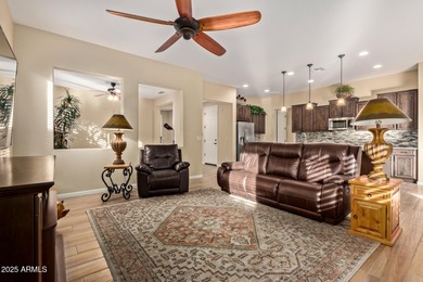 Beautifully upgraded home located in the highly desirable on Tuscany Falls At Pebble Creek in Arizona - for sale on GolfHomes.com, golf home, golf lot