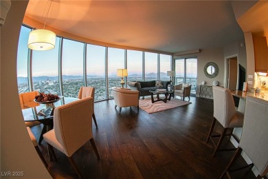 Panoramic views from the 34th floor with floor to ceiling on Las Vegas Country Club in Nevada - for sale on GolfHomes.com, golf home, golf lot