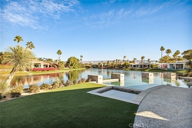 Custom Contemporary with a Rare Lakeside Setting in Rancho on Mission Hills Golf Club in California - for sale on GolfHomes.com, golf home, golf lot
