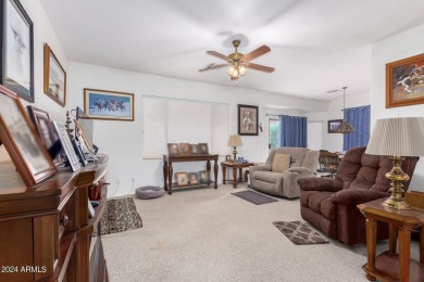 Discover vibrant living in this charming 2-bedroom, 2-bath + den on Springfield Golf Resort in Arizona - for sale on GolfHomes.com, golf home, golf lot