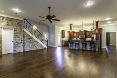 Stunning all-brick, single-level home in Ridgepointe overlooking on RidgePointe Country Club in Arkansas - for sale on GolfHomes.com, golf home, golf lot