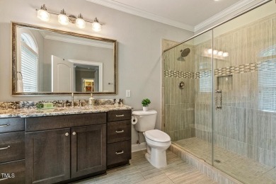 Experience luxury living in this stunning executive home located on MacGregor Downs Country Club in North Carolina - for sale on GolfHomes.com, golf home, golf lot