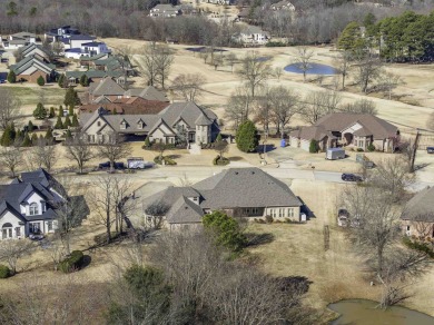 Stunning all-brick, single-level home in Ridgepointe overlooking on RidgePointe Country Club in Arkansas - for sale on GolfHomes.com, golf home, golf lot