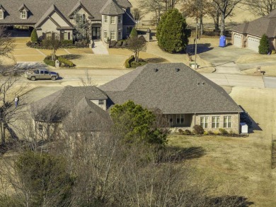 Stunning all-brick, single-level home in Ridgepointe overlooking on RidgePointe Country Club in Arkansas - for sale on GolfHomes.com, golf home, golf lot