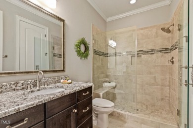 Experience luxury living in this stunning executive home located on MacGregor Downs Country Club in North Carolina - for sale on GolfHomes.com, golf home, golf lot