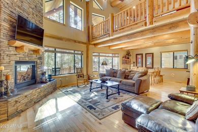 Welcome to your *FULLY FURNISHED* rustic log cabin nestled in on Torreon Golf Club in Arizona - for sale on GolfHomes.com, golf home, golf lot