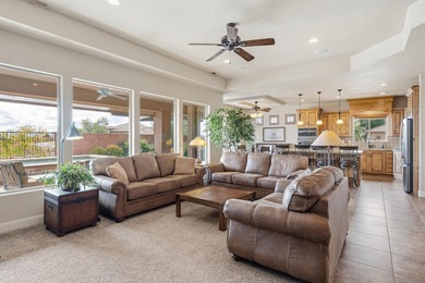 VIEWS from every window! This beautiful 3 bed + den Green Spring on Green Spring Country Club in Utah - for sale on GolfHomes.com, golf home, golf lot