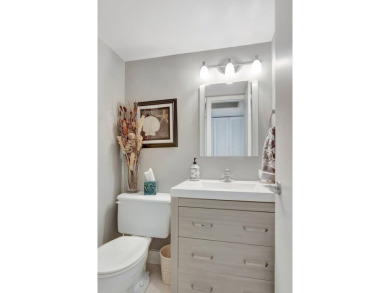 Step into this beautifully furnished 1-bedroom, 1.5-bathroom on Hillsboro Pines Golf in Florida - for sale on GolfHomes.com, golf home, golf lot