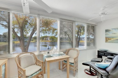 Step into this beautifully furnished 1-bedroom, 1.5-bathroom on Hillsboro Pines Golf in Florida - for sale on GolfHomes.com, golf home, golf lot